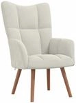 Vidaxl Relaxing Chair Cream White Velvet