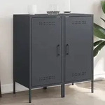 Sideboards 2 Stk. Anthrazit 36x39x79 Cm Stahl - Vidaxl