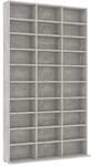 Cd-schrank Betongrau 102x16x177,5 Cm Holzwerkstoff - Vidaxl