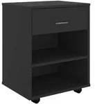 Rollschrank Schwarz 46x36x59 Cm Holzwerkstoff Vidaxl