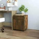 Vidaxl - Rollschrank R&auml;uchereiche 45x38x54 Cm Holzwerkstoff