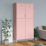Kleiderschrank Rosa 90x50x180 Cm Stahl - Vidaxl
