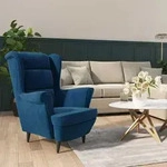 Sessel Blau Samt - Vidaxl