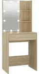 Schminktisch Mit Led Sonoma-eiche 60x40x140 Cm Vidaxl