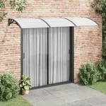 T&uuml;rvordach Schwarz 300x100 Cm Polycarbonat - Vidaxl