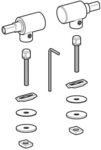 Geberit Set Scharniere F&uuml;r Wc-sitz Absenkautomatik (2 St.), 598114000