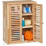 H&auml;ngeschrank, Walnuss, Hxbxt: 46,5 X 35 X 21 Cm, Lamellent&uuml;ren, 3 F&auml;cher,