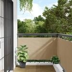 Balkonsichtschutz Oxfordgewebe 75x600 Cm Beige Vidaxl