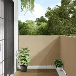 Balkon-sichtschutz Beige 120x400 Cm Oxford-gewebe Vidaxl