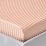 Homescapes - Damast Spannbettlaken Taupe Beige, Fadendichte 330, 90 X 190 Cm
