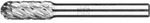 21001011 Fr&auml;sstift Hartmetall Walze L&auml;nge 60 Mm Produktabmessung, &Oslash; 8 Mm