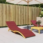 Sonnenliegen-auflage Weinrot 200x50x3 Cm Oxford-gewebe Vidaxl