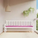Vidaxl Garden Bench Cushion Pink 200x50x7 Cm Fabric