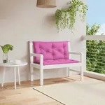 Gartenbank-auflagen 2 Stk. Rosa 100x50x7 Cm Stoff Vidaxl