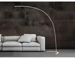 Trio - Led Bogenlampe Shanghai Dimmbar, 200cm Ausladung, Metall Wei&szlig;