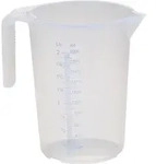 Messkanne 2000 Ml Polypropylen Transparent D151xh206mm Griff Offen