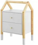 Kinder Nachttisch Enny Mit 2 Schubladen - Nachtschrank Klein, Schmal & Modern -