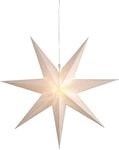 Star Trading Gro&szlig;er Papierstern ,dot' In Wei&szlig;, Netzbetrieb, Perforiertes