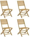 Vidaxl - Gartenst&uuml;hle 4 Stk. Klappbar 48,5x61,5x87 Cm Massivholz Akazie