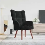 Relaxsessel Schwarz Samt - Vidaxl
