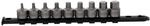 Ks Tools 3/8 Bit-stecknuss-satz Innensechskant, Kurz, 9-tlg, 4-14 Mm