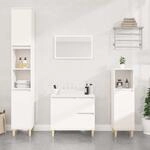 Badschrank Wei&szlig; 65x33x60 Cm Holzwerkstoff Vidaxl Wei&szlig;