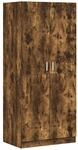 Kleiderschrank R&auml;uchereiche 80x52x180 Cm Holzwerkstoff Vidaxl