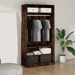 Vidaxl - Kleiderschrank R&auml;uchereiche 100x50x200 Cm Holzwerkstoff