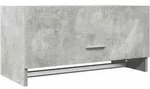Kleiderschrank Betongrau 70x32,5x35cm Holzwerkstoff Vidaxl