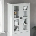Aufsatz F&uuml;r Highboard Viken Wei&szlig; Holzwerkstoff Vidaxl