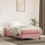 Taschenfederkernmatratze Rosa 90x190x20 Cm Samt - Vidaxl