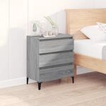 Sideboard Grau Sonoma 60x35x70 Cm Holzwerkstoff Vidaxl
