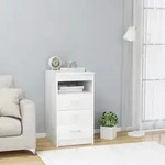 Vidaxl Drawer Cabinet White 40x50x76 Cm Engineered Wood