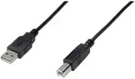 Digitus Usb-kabel Usb 2.0 Usb-a Stecker, Usb-b Stecker 1.00 M Schwarz 