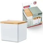 Baboo Badorganizer S Mit Bambus-deckel, Matt-wei&szlig; - Bad-aufbewahrungsbox Zur