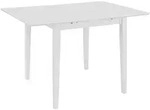 Vidaxl Extendable Dining Table White (80-120)x80x74 Cm Mdf