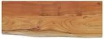 Wandregal 80x30x2,5 Cm Rechteckig Massivholz Akazie Baumkante Vidaxl