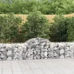 Vidaxl - Gabionen Mit Hochbogen 10 Stk. 200x50x60/80 Cm Verzinktes Eisen
