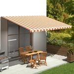 Markisenbespannung Gelb Und Orange 5x3,5 M - Vidaxl