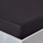 Homescapes - Damast Spannbettlaken &Auml;gyptische Baumwolle Fadenzahl 330 Schwarz, 100 X