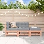 3-tlg. Garten-lounge-set Mit Kissen Massivholz Douglasie - Vidaxl
