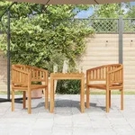 Bananenst&uuml;hle 2 Stk. Massivholz Teak Vidaxl