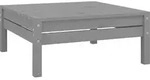 Gartenhocker Grau Massivholz Kiefer Vidaxl