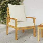 Gartensessel 2 Stk. Mit Kissen Massivholz Akazie - Vidaxl