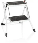 Klapptritt Solid W1 Stahl 2 Stufen Wei&szlig; Hjh Office