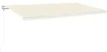 Vidaxl - Markise Automatisch Einziehbar 600x350 Cm Creme 53393