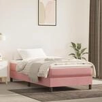 Taschenfederkernmatratze Rosa 100x200x20 Cm Samt - Vidaxl