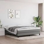 Taschenfederkernmatratze Dunkelgrau 160x200x20 Cm Stoff - Vidaxl