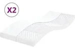Schaumstoffmatratzen 2 Stk. 80x200 Cm 7-zonen H&auml;rtegrad 20 Ild - Vidaxl