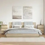 Vidaxl Bed Cabinets 2 Pcs Sonoma Oak 40x35x62.5 Cm Engineered Wood